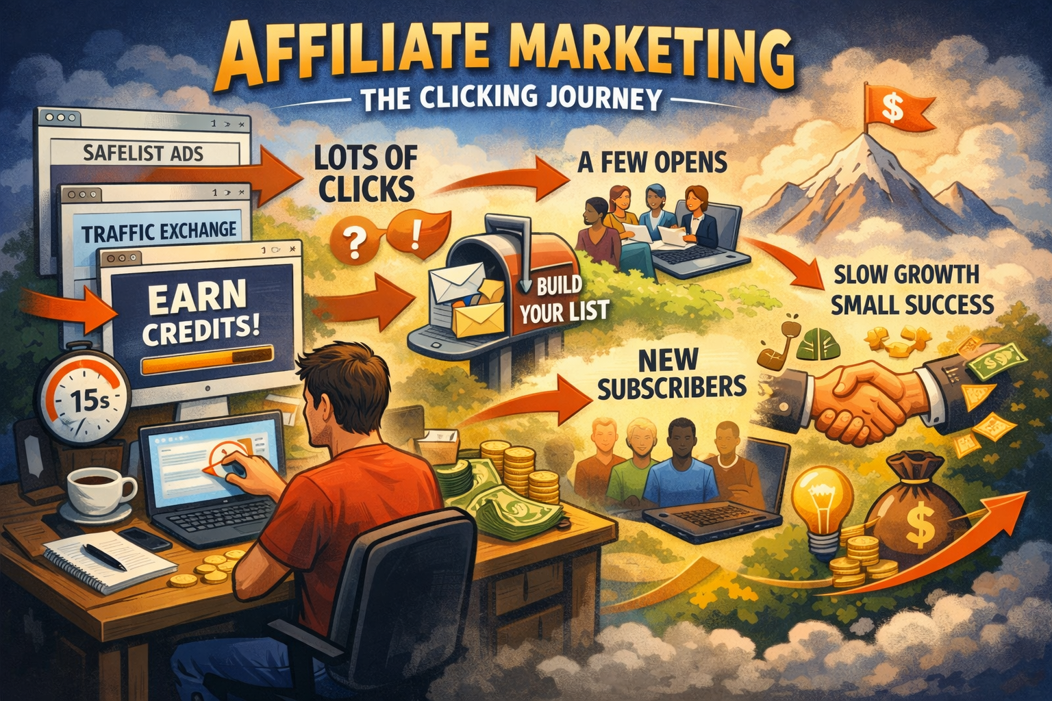 Click to get credits from safelissts and Traffic Exchanges